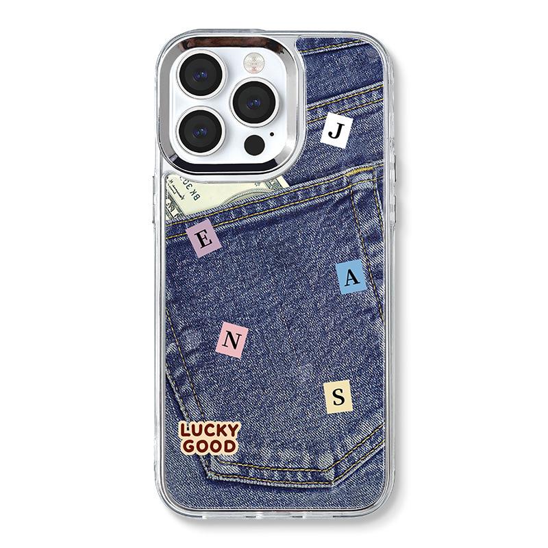 

Акриловый чехол для iPhone Zhitai с цепочкой и стразами — совместим с iPhone 12/13 Pro Max/14/15 Pro iPhone 15