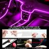 Car LED Strip Lights 5-in-1 Multicolor APP Controlled Car Interior RGB Ambient Light