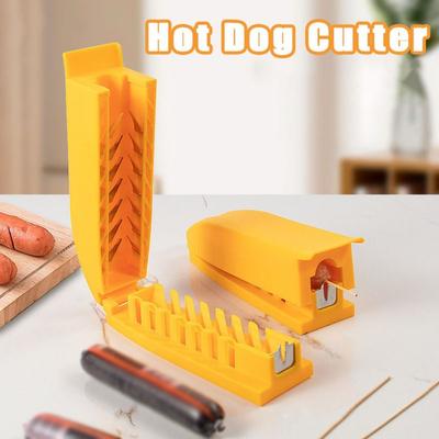 Creative Hot Dog Cutter Stainless Steel Ham Slicer Portable Sausage Peeler  Grilling Tools