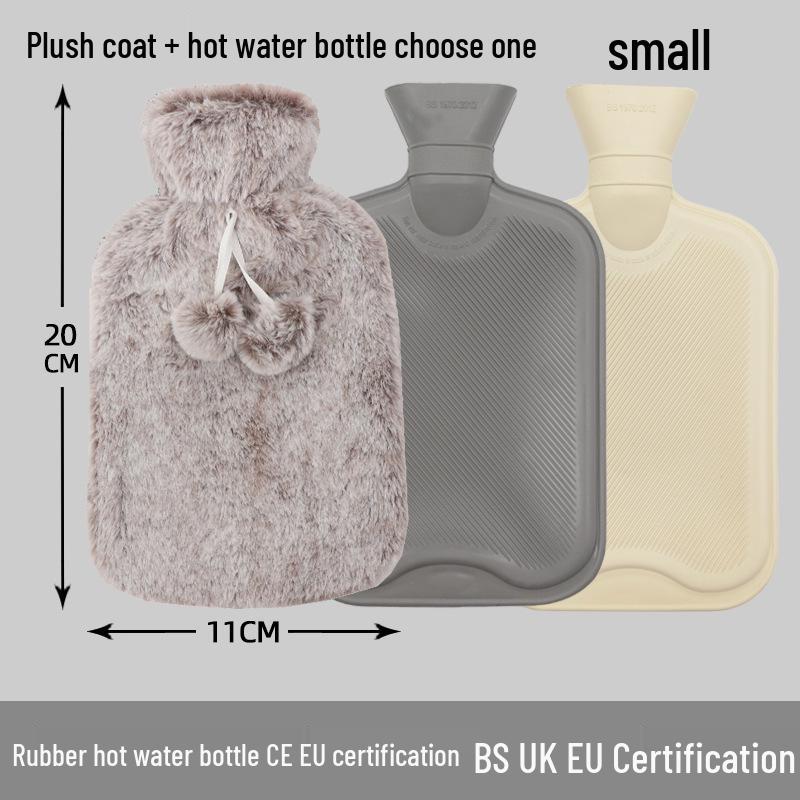 Explosion-Proof Hot Water Bottle: Rubber Design for Stomach and Feet, Long-Lasting Warmth
