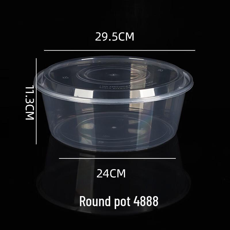 Disposable Round Plastic Food Containers