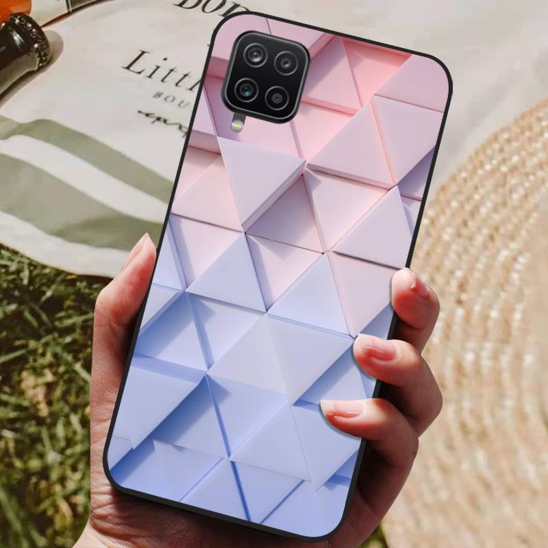 For Samsung Galaxy A12 Case Phone Cover Silicon Soft Back Cases For Samsung A12 Case Cat Fashion Bumper for Samsung A 12 Coque