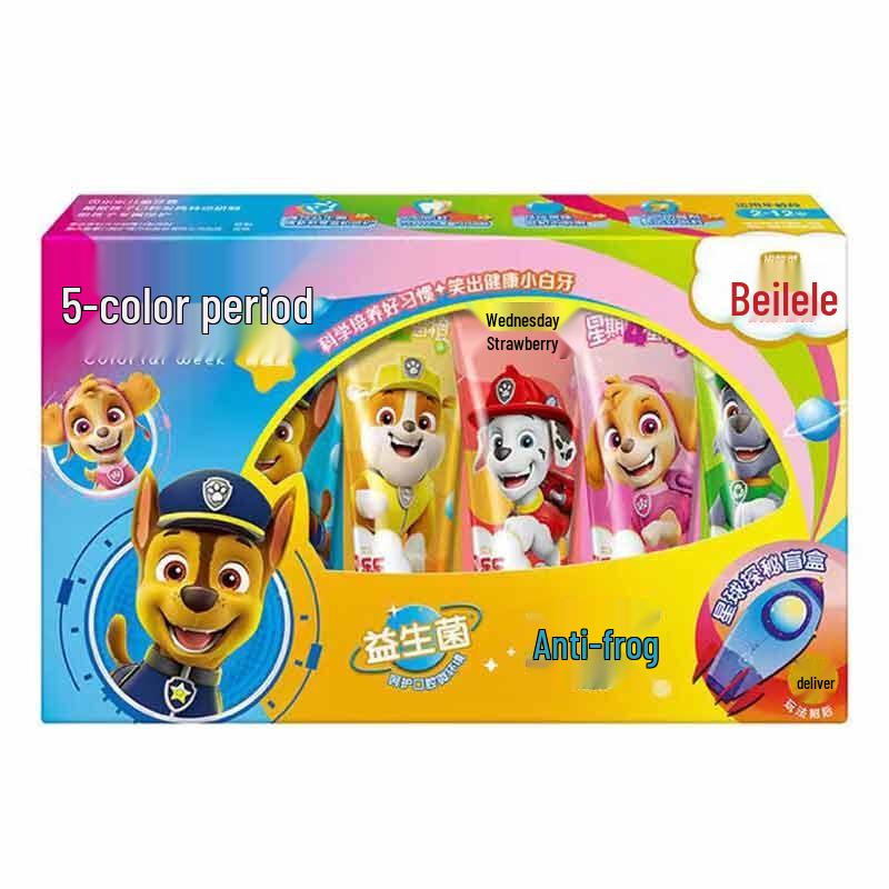 Leng Suan Ling Beilele Children s Toothpaste 5-Color Week Set