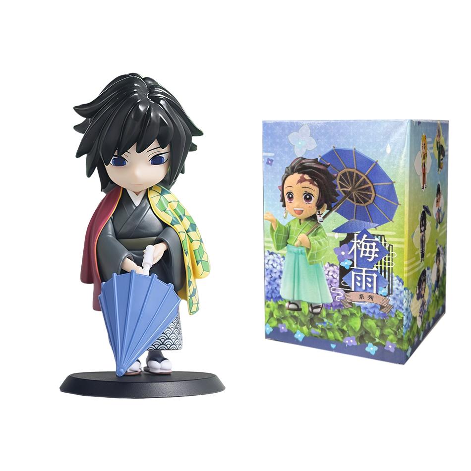 Latest 1-12Pcs Figurine Plum Rain Series Kochou Shinobu Tomioka Giyuu Mitsuri Figurine Plaything Gift For Kids