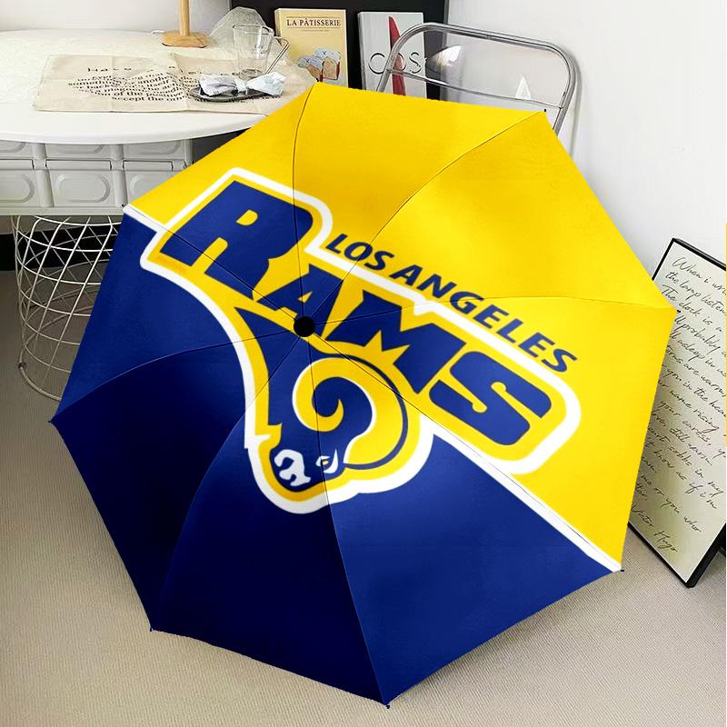 Los Angeles Rams Design Umbrella Folding umbrella, automatic umbrella 8-Frame for Travel, camping Use Gift for Halloween Christmas