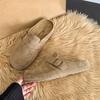 Fashion Petite Women's Vintage Half Slippers With Thick Sole And Rubber Outsole Spring Autumn New Arrival Bohemian Style Flat Form Sanda