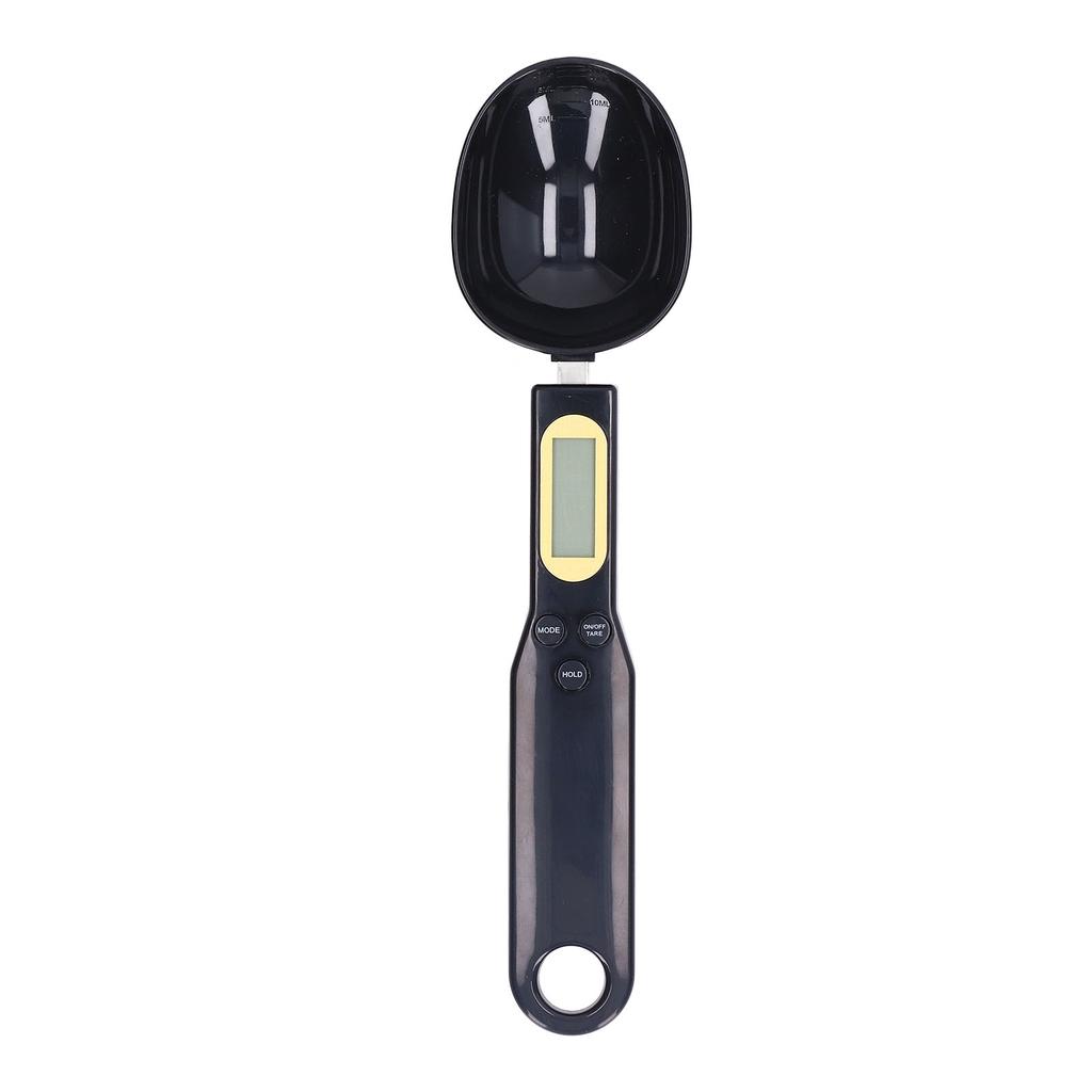 Food Scale Spoon Digital Black Ingredient Weighing Spoon Scale with Electronic Screen for Kitchen