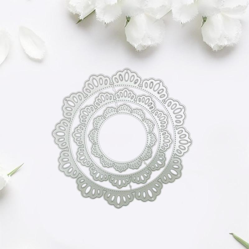 Multi-layer Circle Die Cuts Nesting Circle Cutting Dies Embossing Templates for Gift Card Making Scrapbooking DIY Crafts