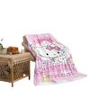 Cartoon Hello Kitty Double Sided Flannel 3D Digital Printed Blanket Blanket