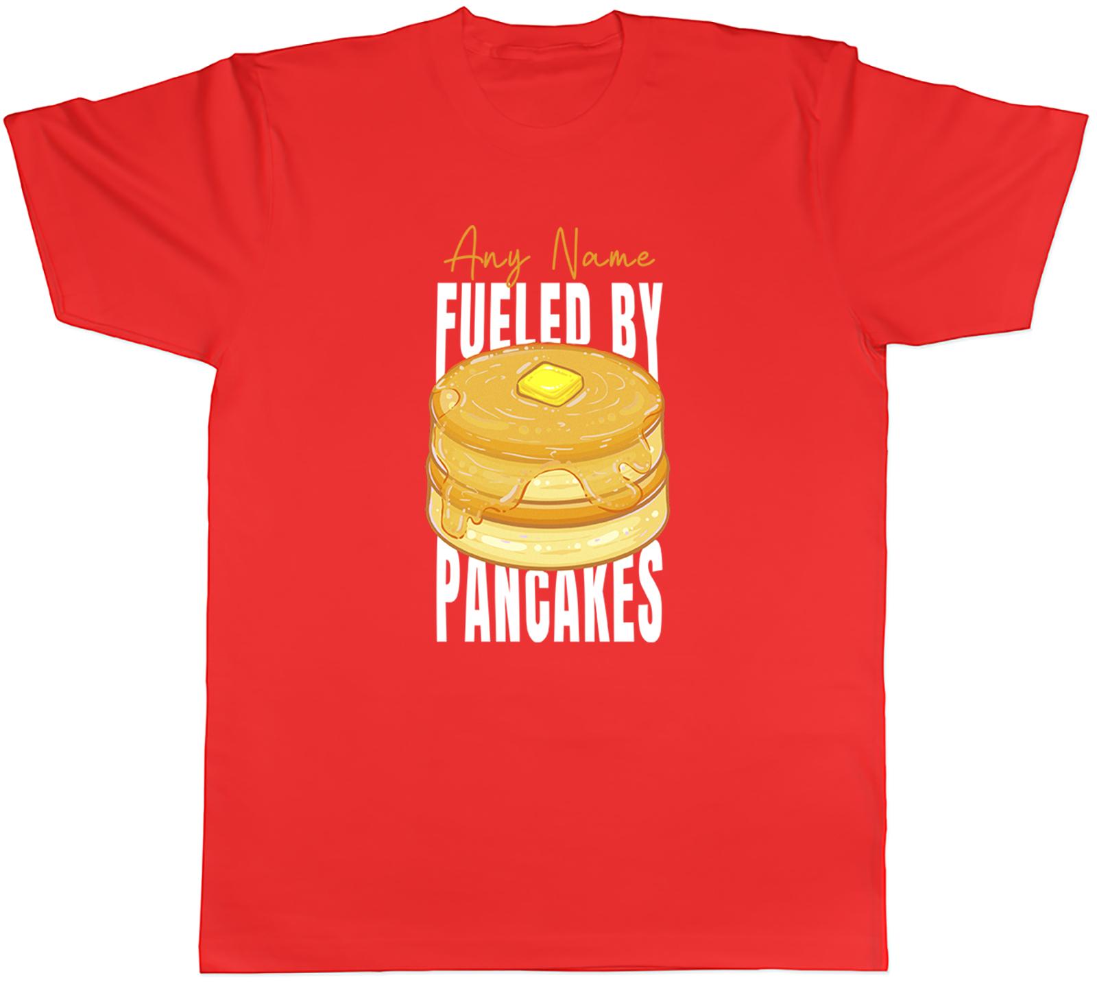 Personalised Fueled by Pancakes Shrove Tuesday Unisexs TShirt Tee Gift Top S