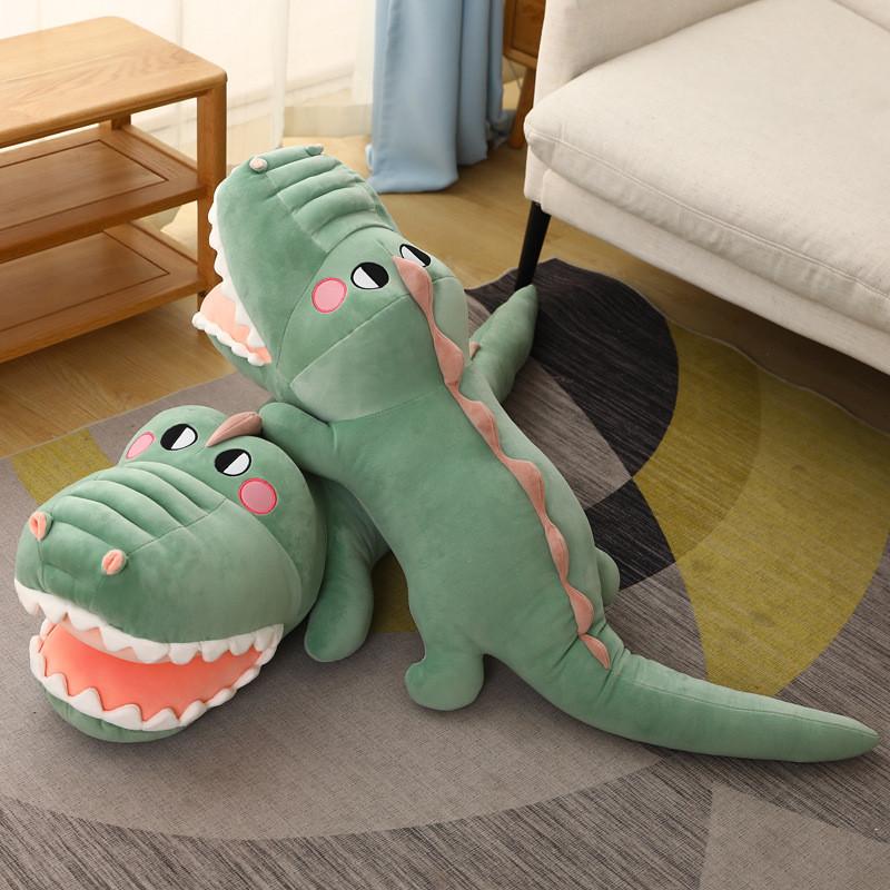 Entzückendes übergroßes Krokodil Plüschkissen Weiches Stofftier Spielzeug Kuschelfreund