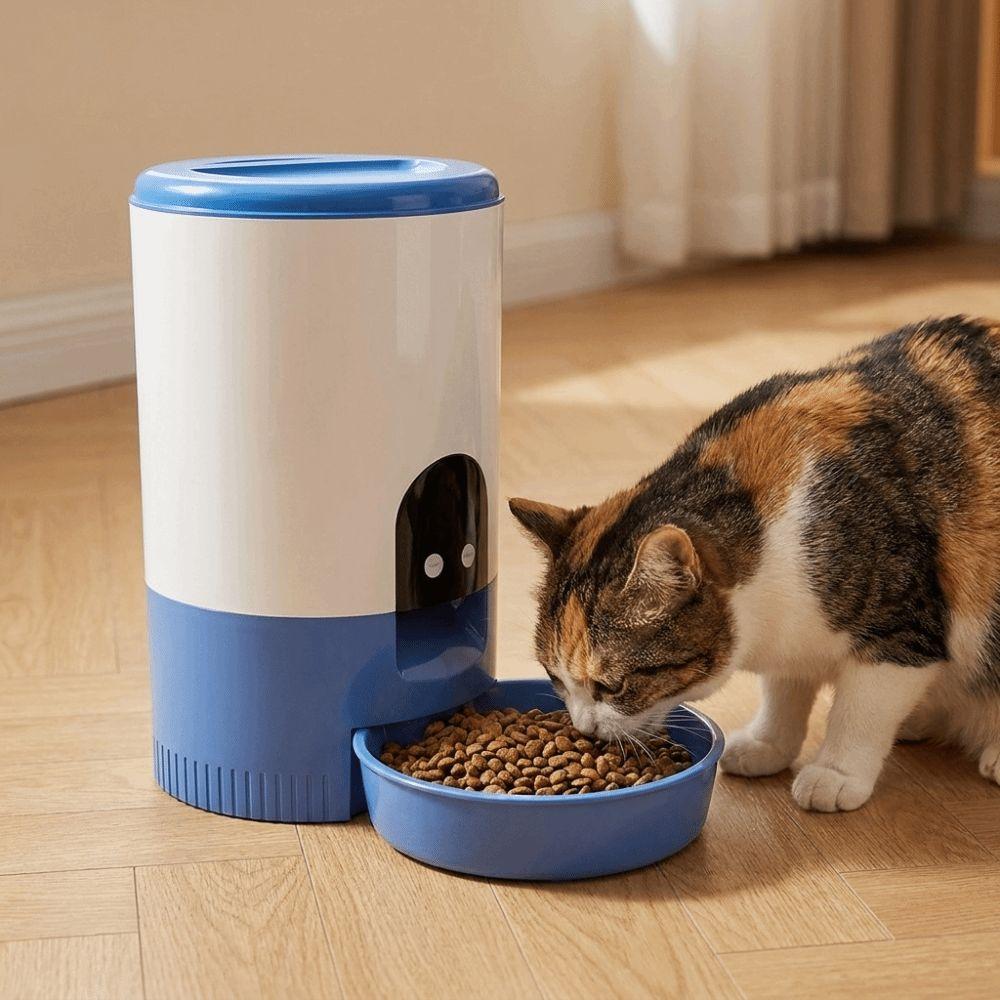 Portion Control Cat Automatic Feeder Remote Control Quantitative Food Dispenser for Cats Dogs