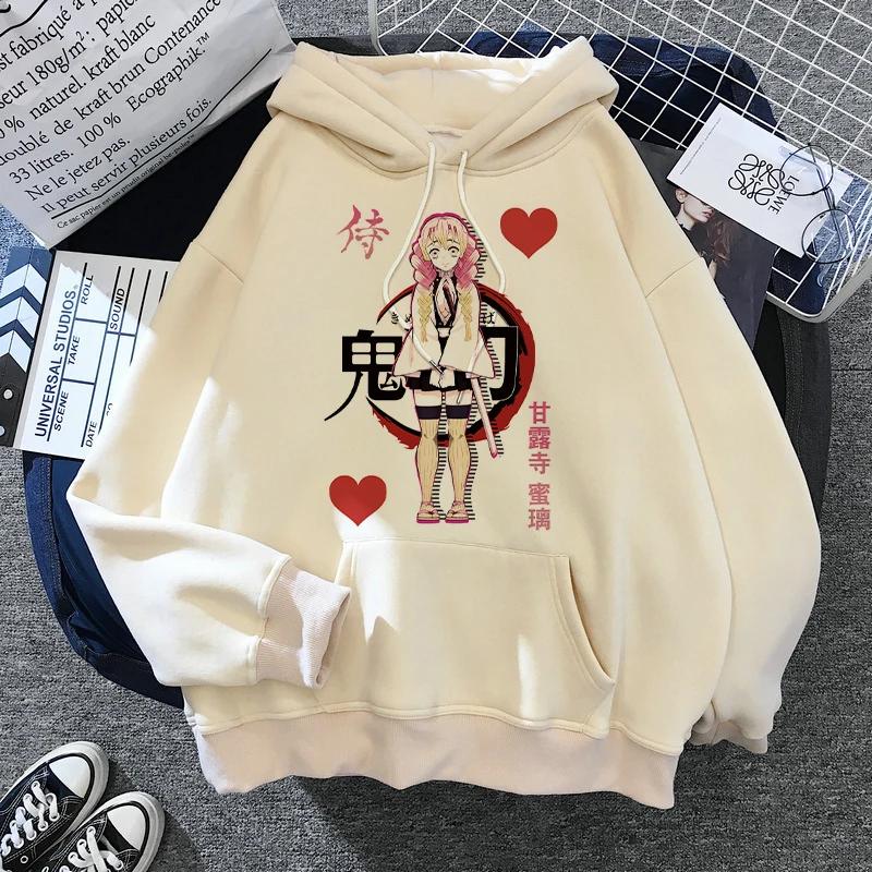Kimetsu No Yaiba Manga Demon Slayer Hoodie Harajuku Japanese Animation Kawaii Sweatshirt Animation Tanjiro Kamado Nezuko