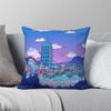 Lavender Town Square Pillowcase Polyester Linen Velvet Creative Zip Decorative Sofa Seater Cushion Cover