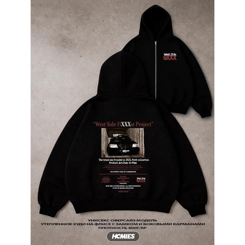 American Style Personalized Pattern Printed Men s and Women s Zipper Hoodie, Loose and Casual Zipper Sweater S
