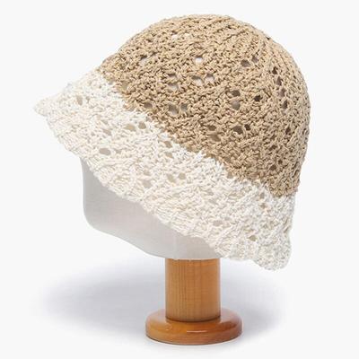 Women's SS Bucket Hat Knit Contrast Hat