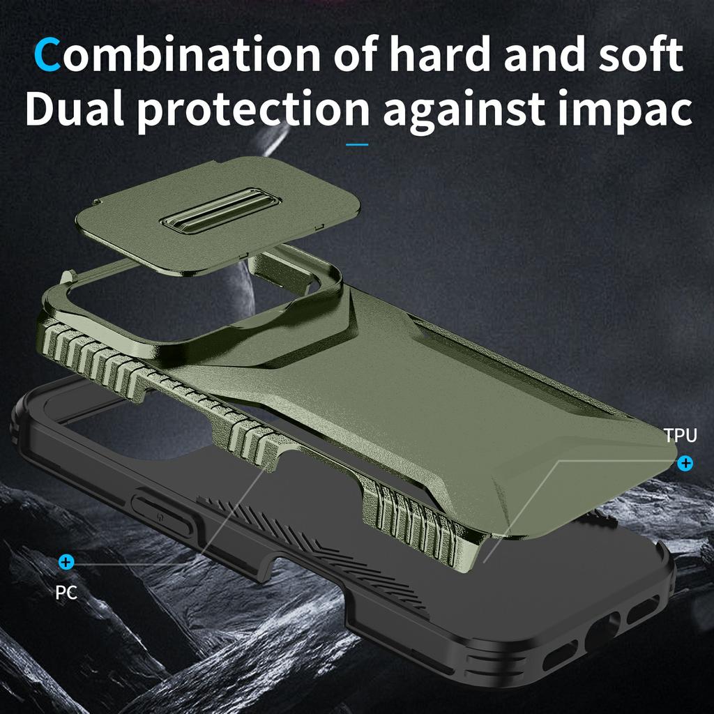 Für iPhone 17 Pro Hülle Camshield TPU+PC Handyhülle Rutschfeste Seitenkante