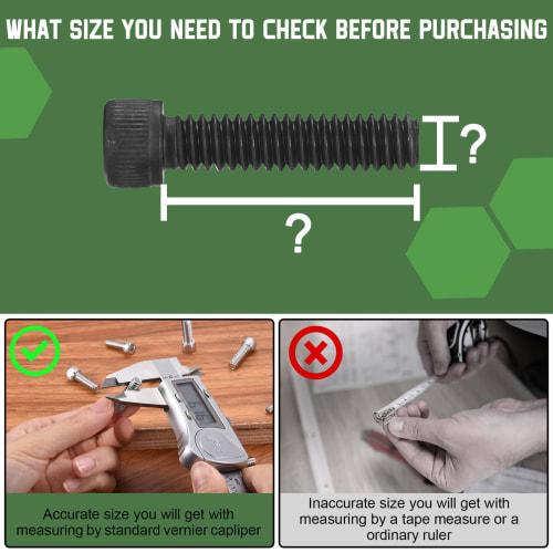 uxcell M2-0.4x45 Hex Socket Head Cap Screws, Grade 12.9 Carbon Steel Allen Socket Drive Bolts, Fully Threaded, Black, Oxide Fasteners, for Machine Use