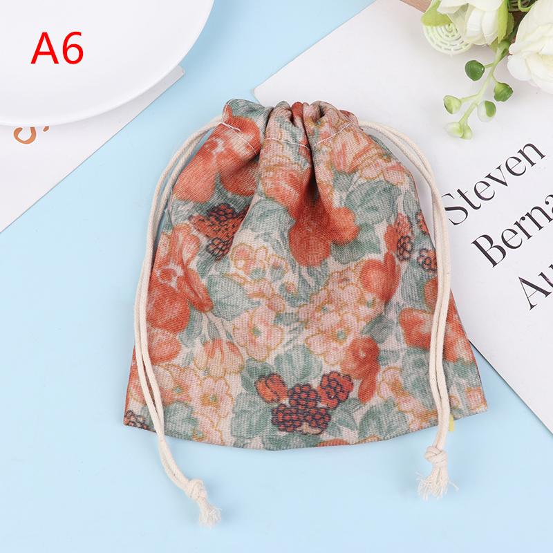 Cute Corduroy Small Lipstick Cosmetic Coin Purse Key Drawstring Storage Bag Women Jewelry Tote Rope Pouch String Bags Organizer