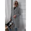2023 Women's Autumn/Winter Houndstooth Long Woolen Coat