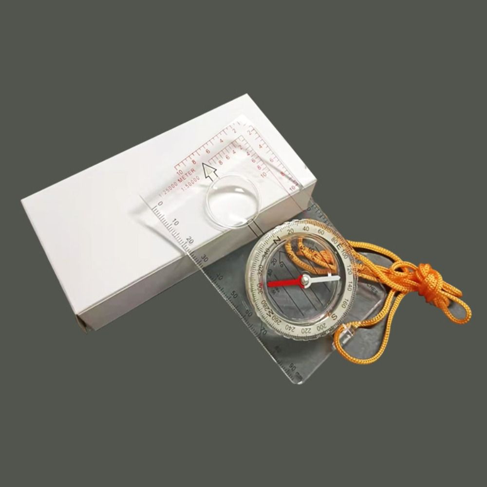 Thumb Compass Travel Kits Mini Ruler Compass Outdoor Navigation Compass Ruler Map Reading Scouts