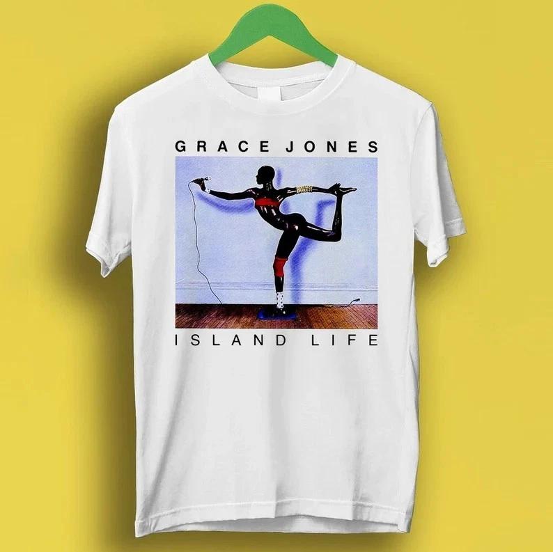 Grace Jones Island Life Design Meme Gift Funny Style Unisex Gamer Cult Music Tee XS