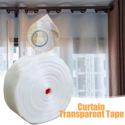 10/20M Transparent Nylon Ribbon Perforated Lining With Thick Encryption Hook Cloth For Eyelets Rings Punch Curtain Accessories
