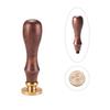 1set DIY Letter Scrapbook Brass Wax Seal Stamps and Wood Handle Sets Letter.S 25x14mm 75mm