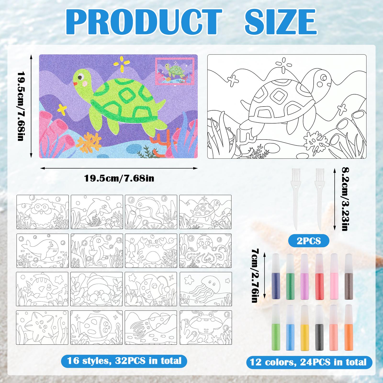 

30 наборов наборов для творчества с морскими животными Сделай сам Морское ремесло Раскрашивание Цветное искусство Раскраски Наборы для творчества для искусства и ремесел Веселье синий