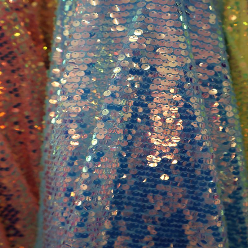 

Вышитая 5 мм сетка из пайеток для свадебного платья, юбки, сумки и блестящего декора