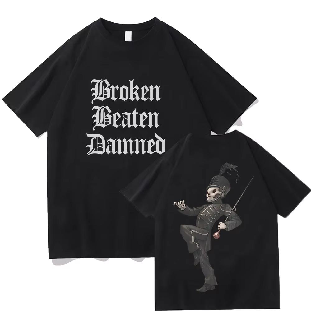 Broken Beaten Damned Tee My Chemical Romance Rock T Shirt Men Women Punk Intage Printed T Shirt Cotton Comfort Clothes S