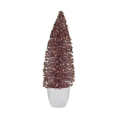 Christmas Tree - Medium - 10 X 33 X 10 Cm - Golden Pink - Chic Elegance