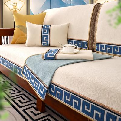 New Chinese Style Solid Wood Sofa Cushion Four Seasons Universal Non-Slip Cushion Modern Sofa Cover