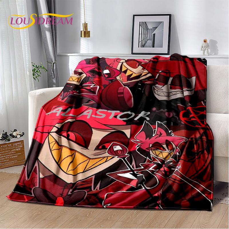 2025 H-Hazbin Hotel Charlie Cartoon Soft Blanket,Soft Throw Blanket for Home Bedroom Bed Sofa Picnic Travel Cover Child Gift