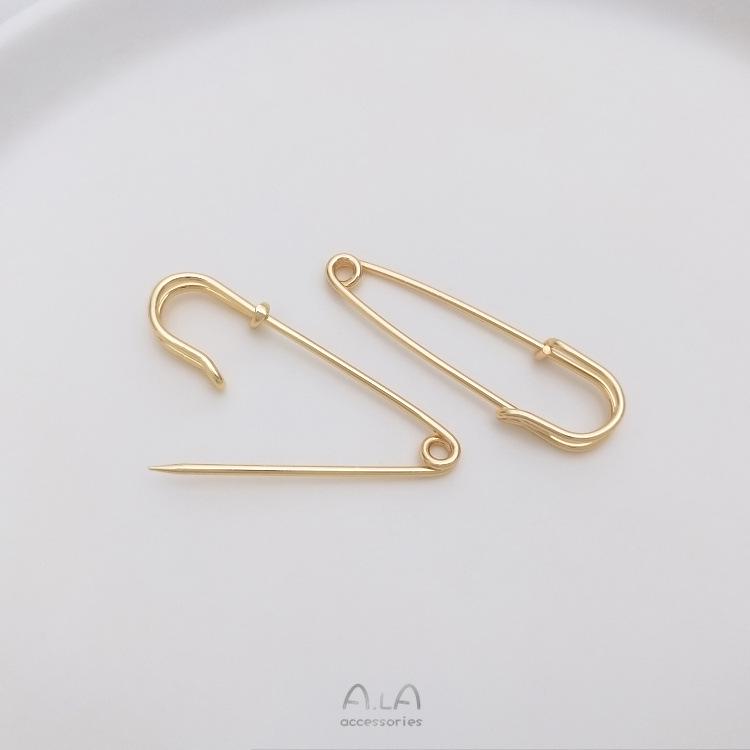 14K Gold Plated Multi-Hanging Pendant Brooch Buckle - Colorfast Accessories for DIY Handmade Projects