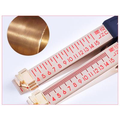 Vernier Feeler Ölçer 1-15mm Ev Mühendisliği Muayene Düzlük Ölçüm Aracı 0.2mm/0.5mm Kama Şekilli Feeler Ölçer