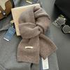 18-color scarf women's winter high-end soft waxy season warm thickened knitted wool couple scarf Korean