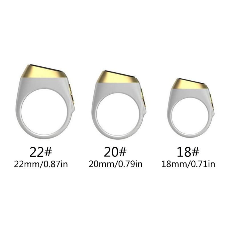 0.49" OLED-Display Electronic Digital Counter Prayer Smart Counter Ring Time-Reminder Muslims Gift Wearable Devices