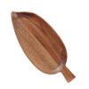 Creative Leaf Shape Dinner Tray More Thicken Round Edge Wood Serving Tray Home