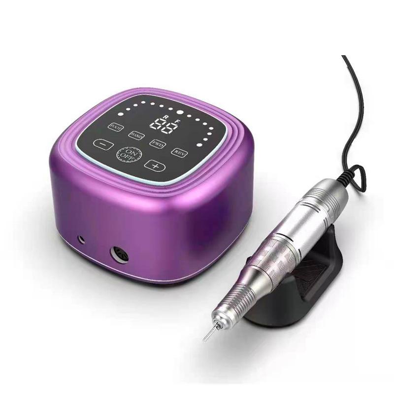 Vysoce výkonná 75W vrtačka na nehty 35000 ot./min Manikúra Frézka Pedikúra Elektrický pilník na nehty Profesionální nástroj na zdobení nehtů