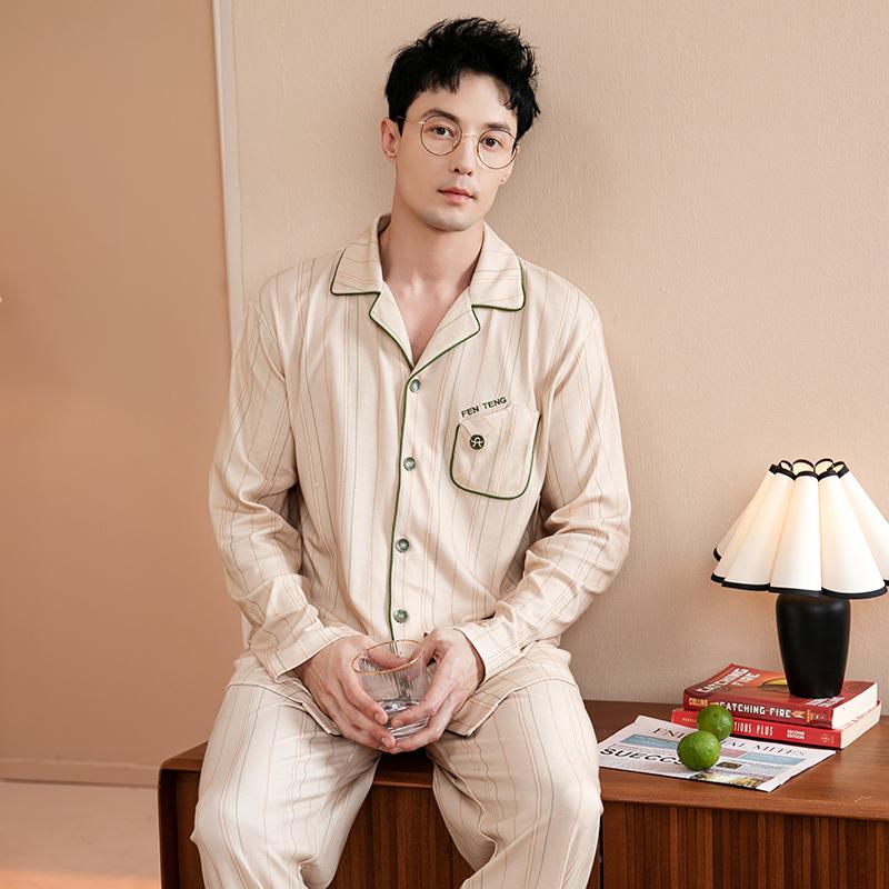 Fenteng Men's Cotton Pajama Set