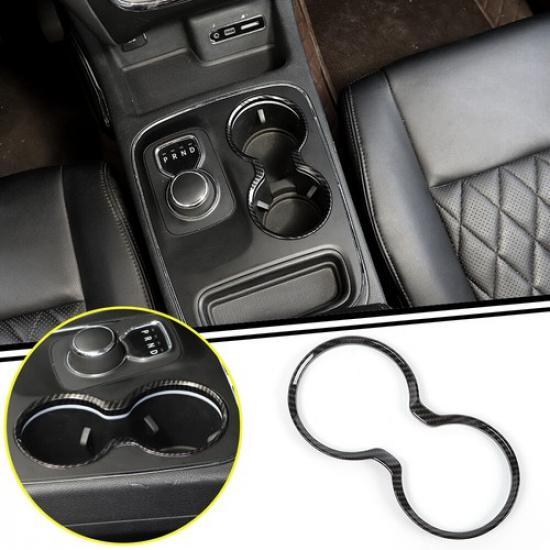 Front Cup Holder Trim Cover Interior Decoration For Jeep Grand Cherokee 11-21