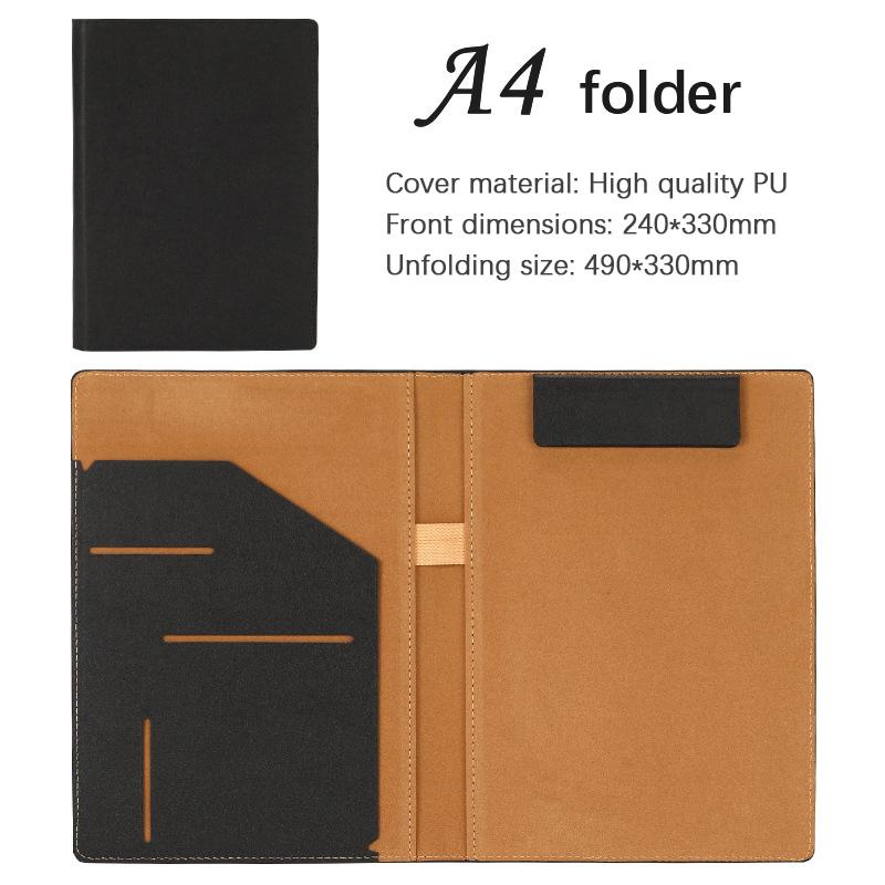 

A4/A5 письменный стол с застежкой бизнес-папка многофункциональная кожаная папка с зажимом для конференций папка для офиса