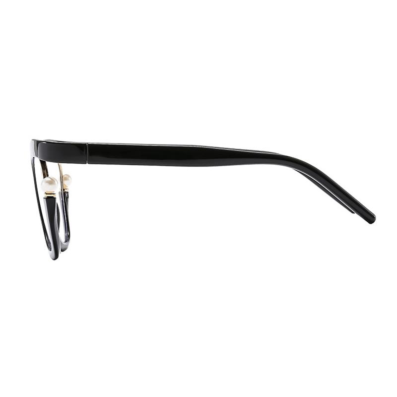 Anti-blue Light Ladies Flat Pearl Decorative Glasses Frame