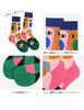 ETSMON Damen Crew-Socken, Stilvolles und Einzigartiges Design, Dehnbar, Atmungsaktiv, Blumendruck, Bunt, Hohe Crew-Länge, Lässig, Geschenk, Baumwolle, Ganzjahres