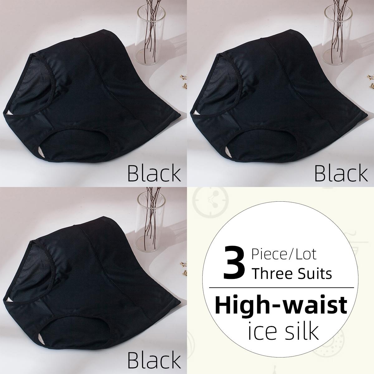 

Женские трусики больших размеров из ледяного шелка с высокой талией, удобная дышащая сетка, промежность из чистого хлопка, нижнее белье с подтяжкой бедер и подтяжкой живота 4XL