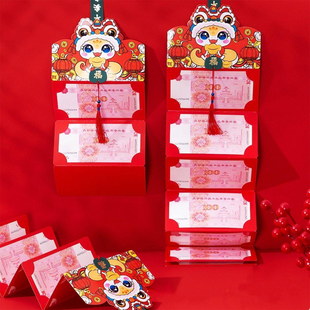 Chinese New Year Lucky Envelopes Traditional Red Packet  Kids Gift