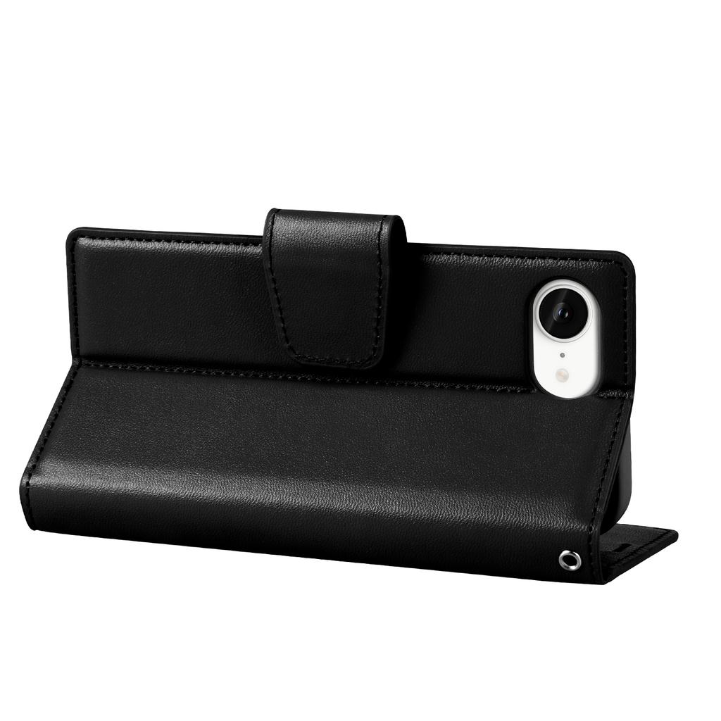 HANMAN Mill Series for iPhone 16e Case Wallet Stand PU Leather Phone Cover