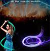 USB Chargeable Blue LED Fiber Optic Whip Dance Whip Glowing Hand Rope Flash Whip Atmosphere Props for Dance Festival Party