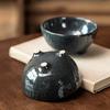 Special Three-Legged Bowl Retro Rice Bowl Household Bowl Ceramic Bowl Small Bowl Japanese Cold Dish Bowl Tableware Taste Plate